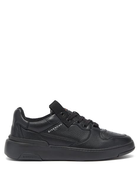 givenchy wing grained-leather low-top trainers|givenchy shoes sneakers for men.